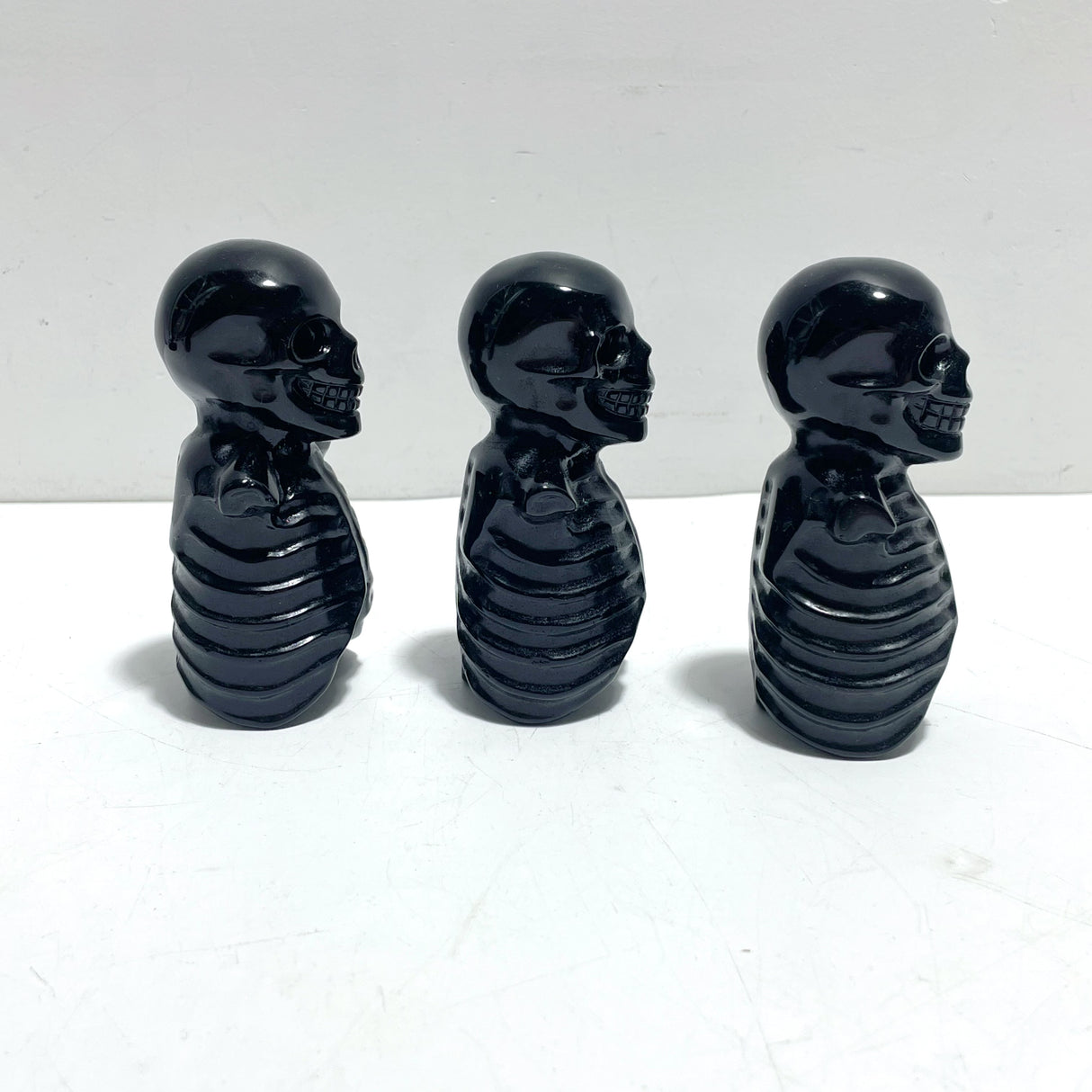 Halloween Obsidian Skull Carving Wholesale