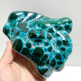 4 Pieces High Quality Polished Chrysocolla Mixed Malachite Home Decor #4