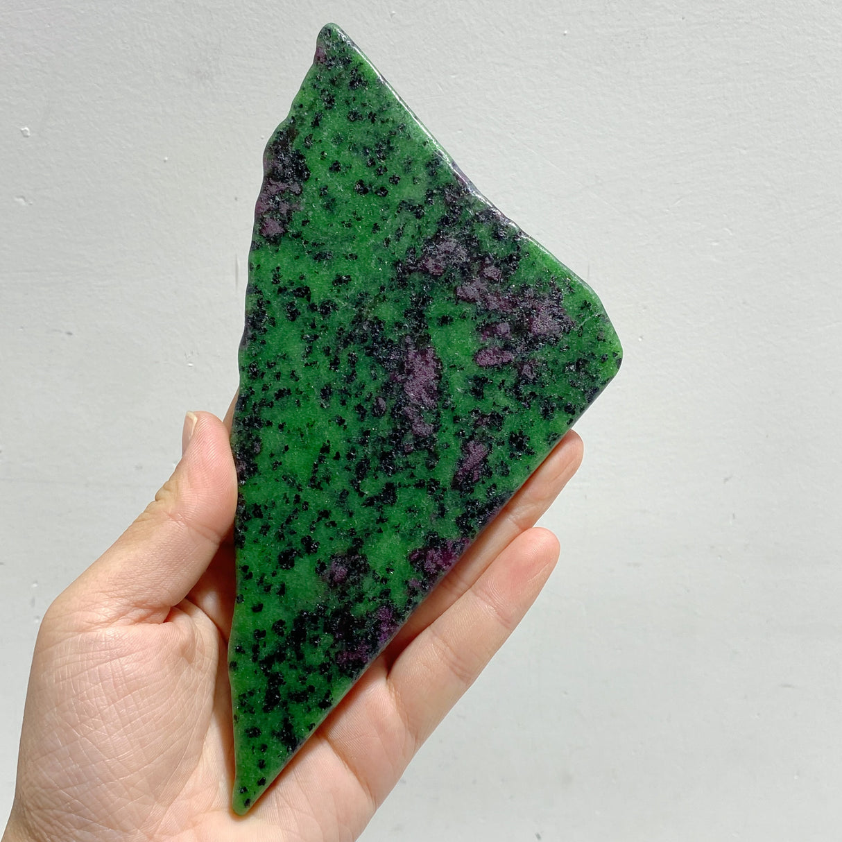 2 Pairs Ruby Zoisite Slab Wing With Stand