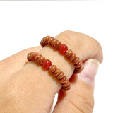 24 Types Crystal Beaded Rings Wholesale Moss Agate Chevron Amethyst Red Jasper
