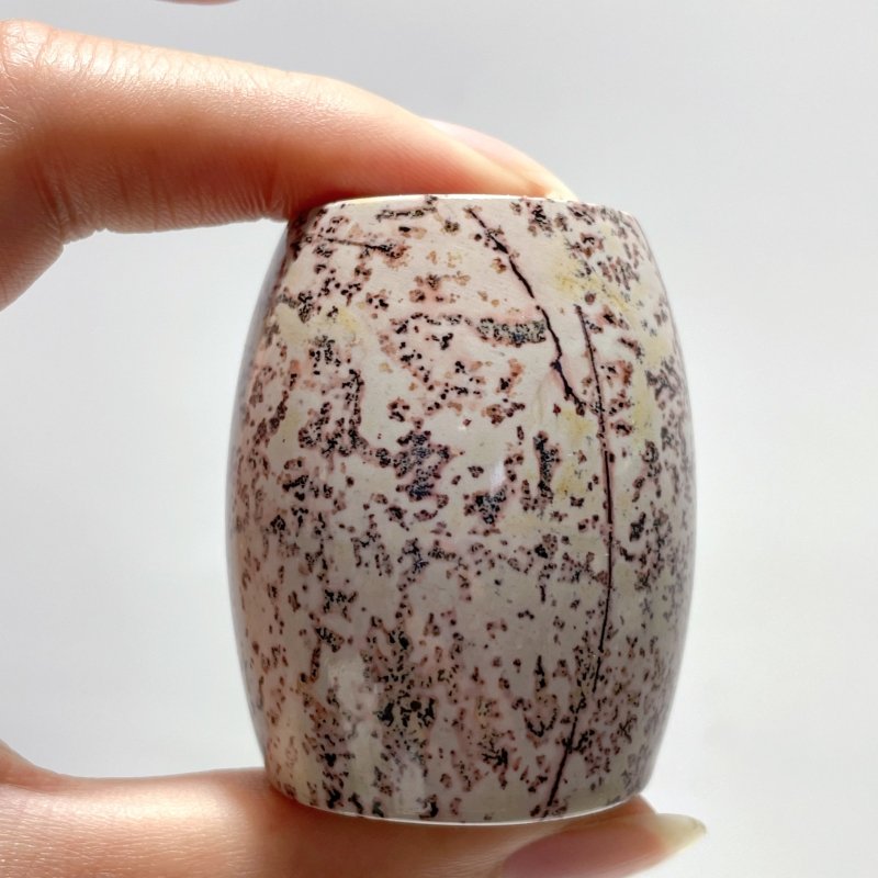 Dendritic Sage Jasper Tambour Carving Wholesale - Wholesale Crystals