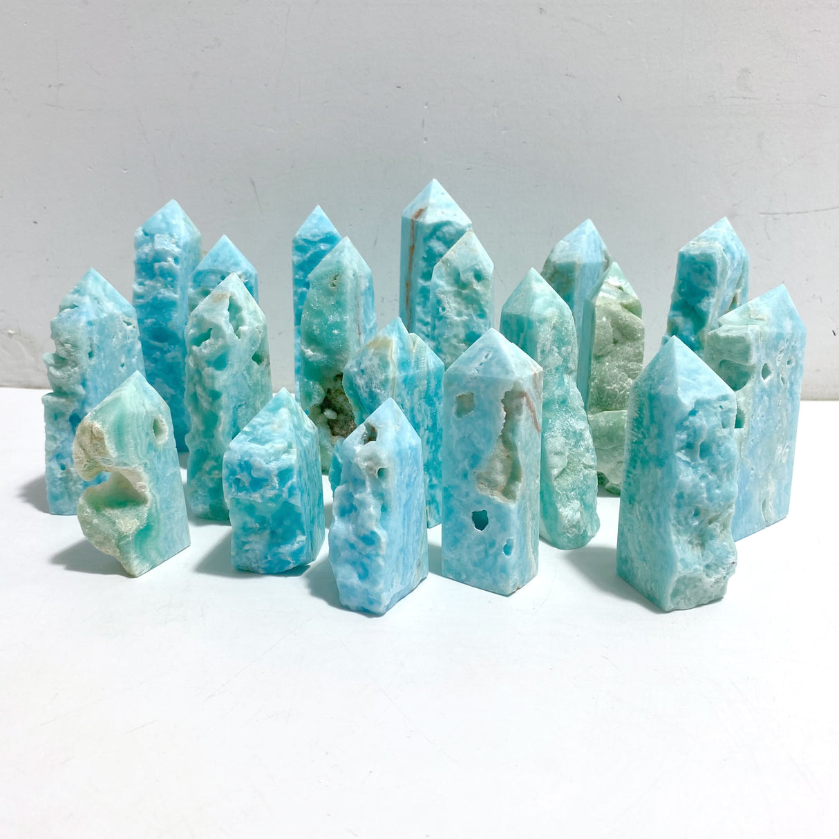 Hemimorphite Four-sided Tower Raw Side Wholesale