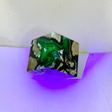 7 Pieces Volcanic Agate Standable Cube (UV-Reactive)