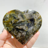 14 Pieces Green Mica Heart