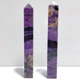2 Pieces Charoite Four-sided Tower For Collection #A05