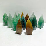 13 Pieces High Quality Large Rainbow Fluorite Flame Mixed Color