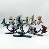 Mixed Materials Butterfly Wing Carving With Yoga Woman Stand Wholesale