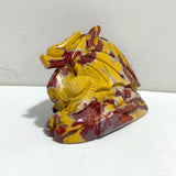 2 Pieces Mookaite Flying Dragon Castle Carving #2