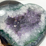 2 Pieces Large Geode Amethyst Mixed Agate Arrow Head Shape&Heart
