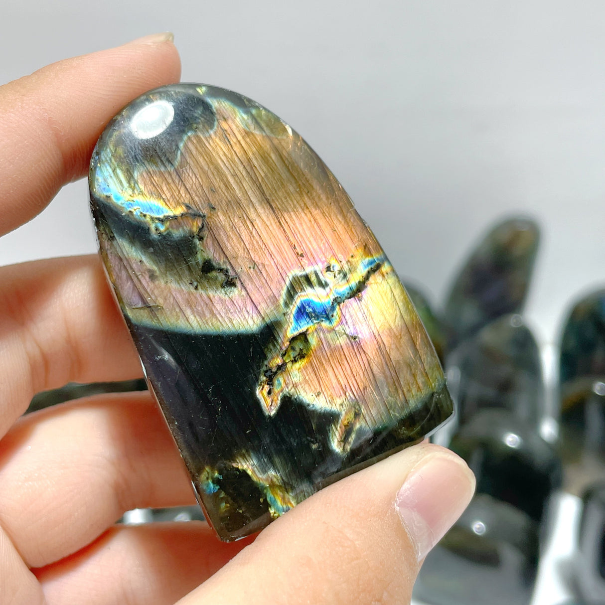 30 Pieces Beautiful Purple Yellow Labradorite Free Form