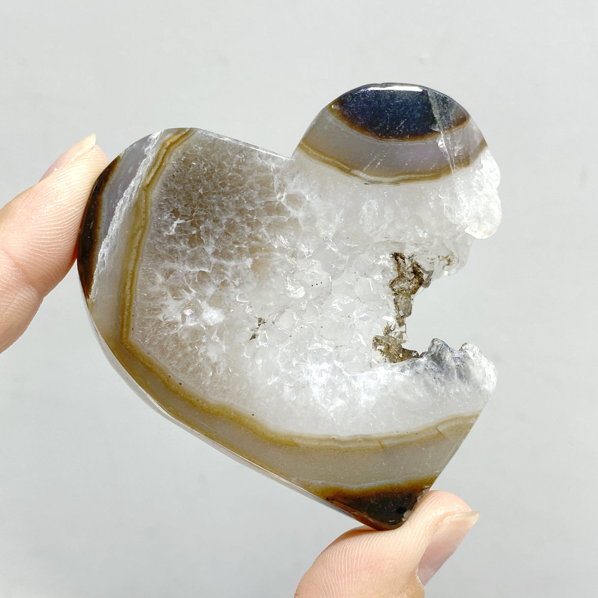 36 Pieces Geode Druzy Agate Heart