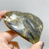 14 Pieces Green Mica Heart