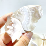 5 Pairs Beautiful Sakura Flower Agate Butterfly Wing Carving With Stand
