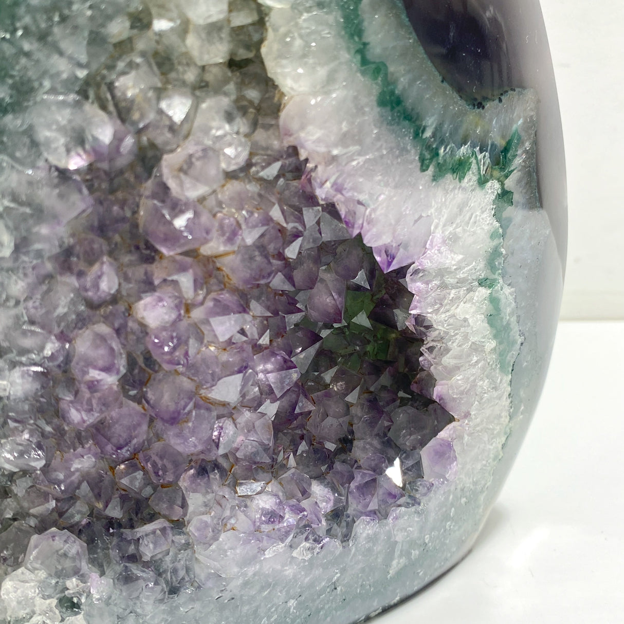 2 Pieces Large Geode Amethyst Mixed Agate Arrow Head Shape&Heart