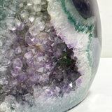 2 Pieces Large Geode Amethyst Mixed Agate Arrow Head Shape&Heart