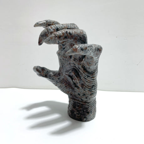 Yooperlite Stone Witchcore Demon Hand Carving