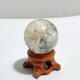 Enhydro Quartz Sphere Moving Bubble Black Quicksand -Wholesale Crystals
