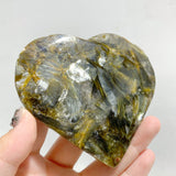 14 Pieces Green Mica Heart