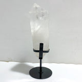 Large Clear Quartz Raw Bottom Point With Stand