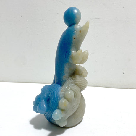 2 Pieces Trolleite Stone Dolphin Carving