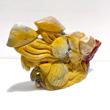 Unique Mookaite Sea Animals Carving