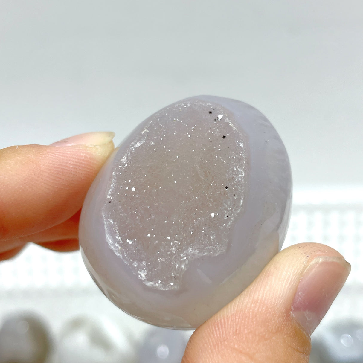 46 Pieces Geode Druzy Agate Eggs