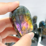30 Pieces Beautiful Purple Yellow Labradorite Free Form