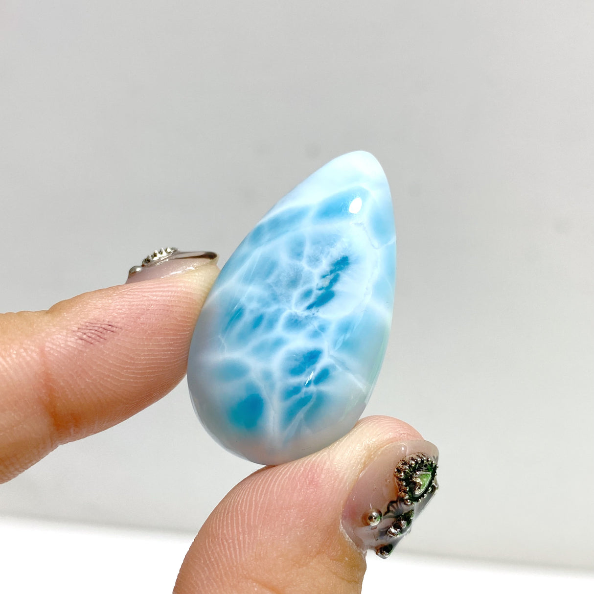 12 Pieces Cabochon Larimar DIY Charms Dominican Republic Larimar
