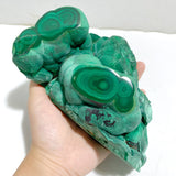 Unique Malachite Specimen With Stand