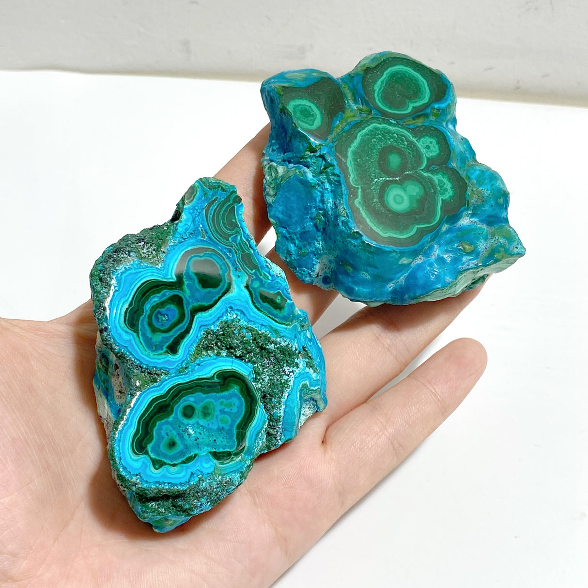 10 Pieces High Quality Beautiful Chrysocolla Mixed Malachite Slab Specimen #1