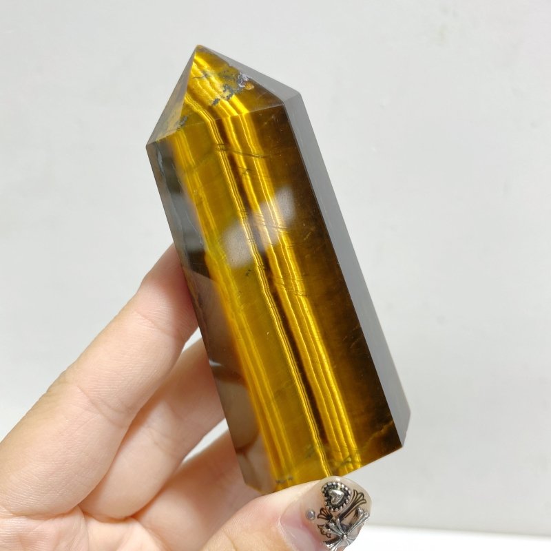 Fat Yellow Tiger Eye Point Wholesale -Wholesale Crystals