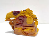 Unique Mookaite Eagle&Snake Carving