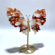 Fire Quartz Butterfly Wing Carving With Stand - Wholesale Crystals