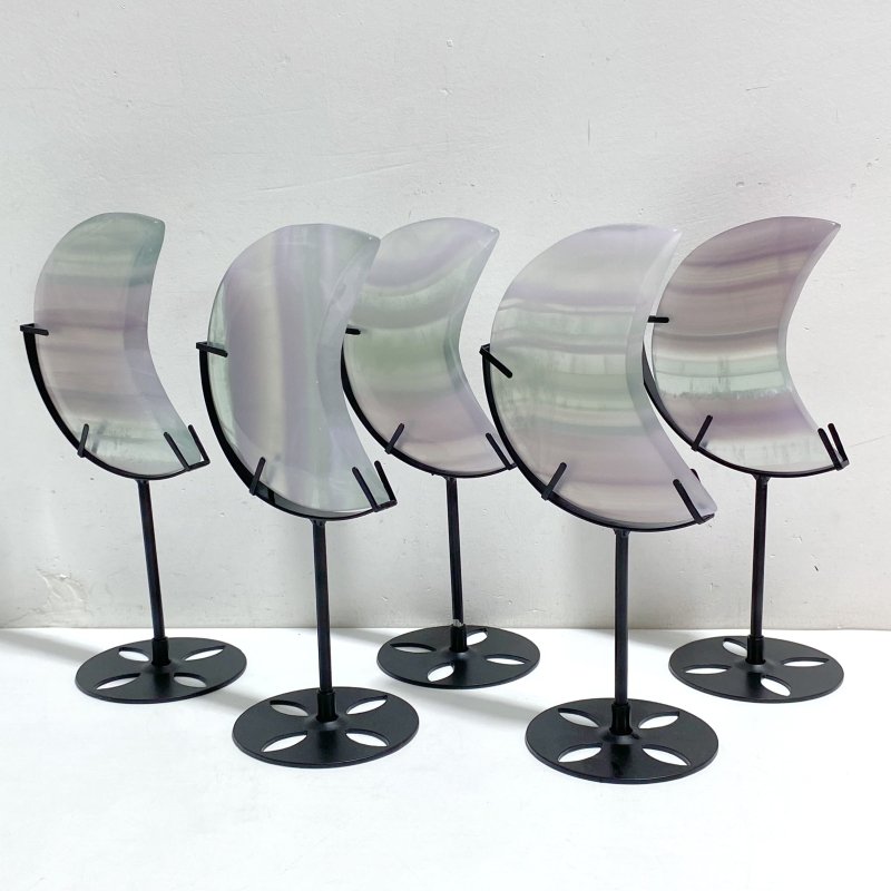 Fluorite Moon Carving With Stand Wholesale -Wholesale Crystals