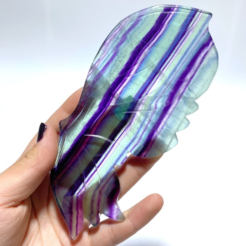 Fluorite Symmetry Butterfly Wing With Stand - Wholesale Crystals