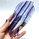 Fluorite Symmetry Butterfly Wing With Stand - Wholesale Crystals