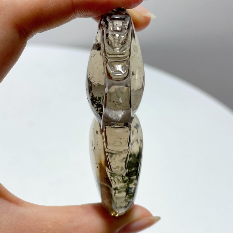 Garden Quartz Gourd With Dragon Crystal Carving - Wholesale Crystals