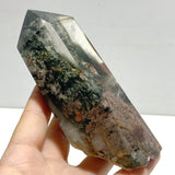 Garden Quartz Raw Bottom Point With Stand 1 - Wholesale Crystals