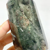 Garden Quartz Raw Bottom Point With Stand 1 - Wholesale Crystals