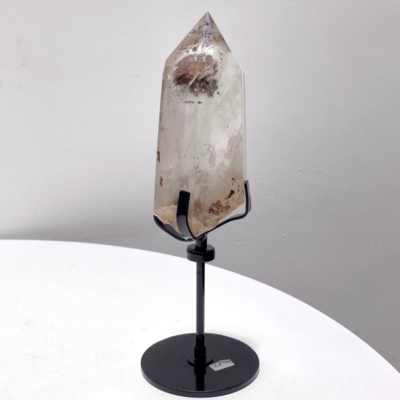 Garden Quartz Raw Bottom Point With Stand #2 - Wholesale Crystals