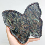 Garnet Mixed Astrophyllite Butterfly Plate Home Decor Wholesale -Wholesale Crystals