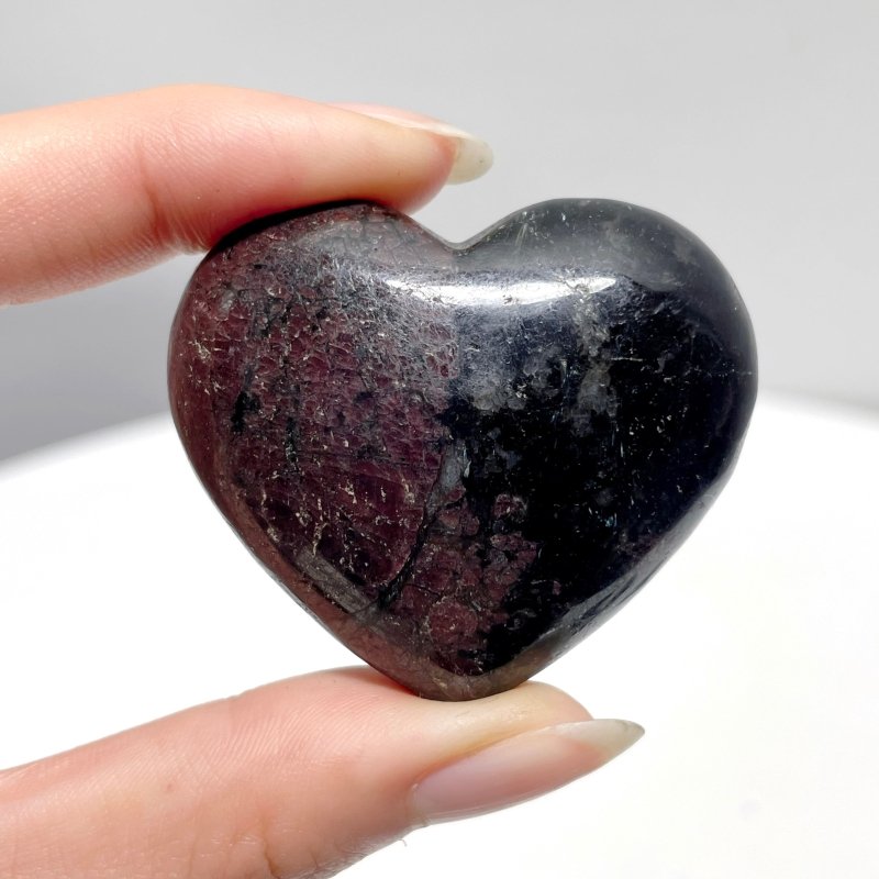 Garnet Mixed Astrophyllite Heart Wholesale - Wholesale Crystals