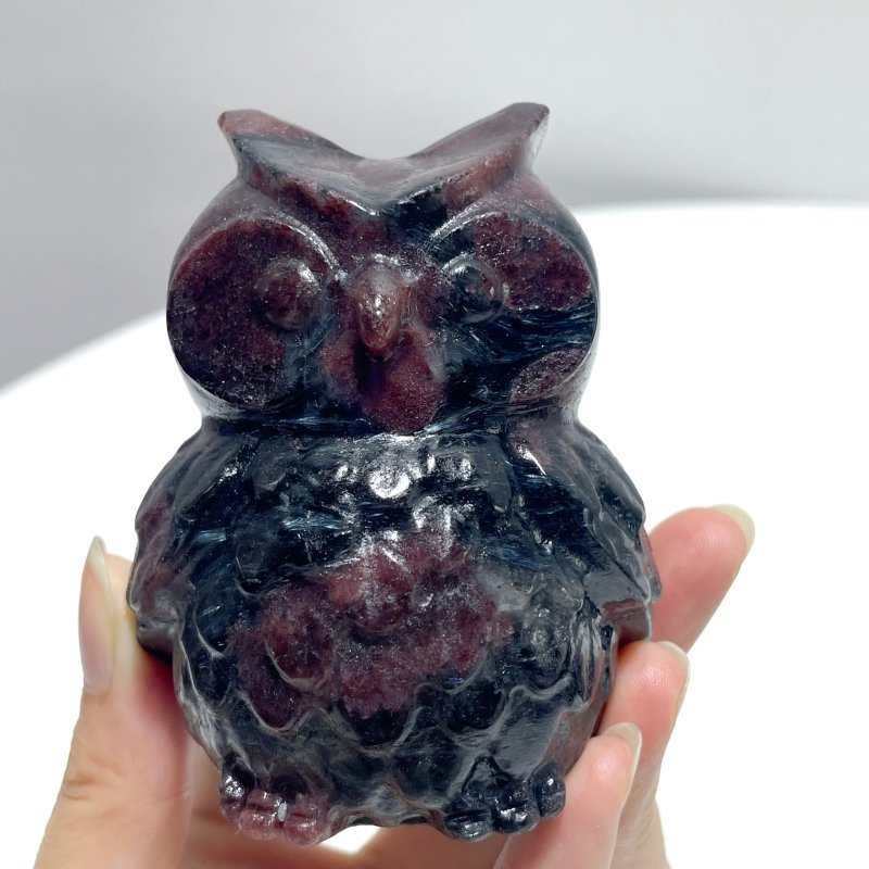 Garnet Owl Carving Wholesale - Wholesale Crystals