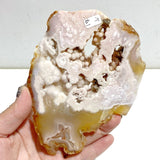 Geode Druzy Pink Amethyst Slab Butterfly Wing Carving With Stand -Wholesale Crystals