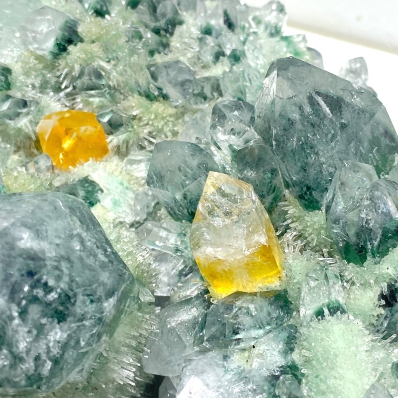 Green Crystal Cluster Man Made Crystal - Wholesale Crystals