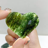 Green Mica Mixed Quartz Heart Wholesale -Wholesale Crystals