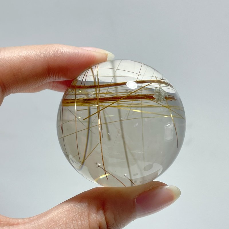 High Quality Clear Rutile Quartz Sphere For Collection - Wholesale Crystals