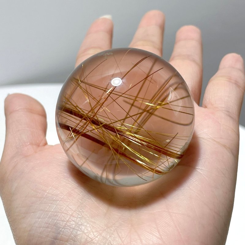 High Quality Clear Rutile Quartz Sphere For Collection - Wholesale Crystals