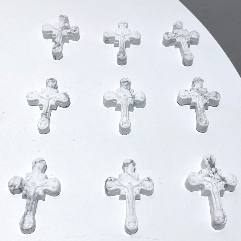 Howlite Crucifixion of Jesus Carving Wholesale - Wholesale Crystals