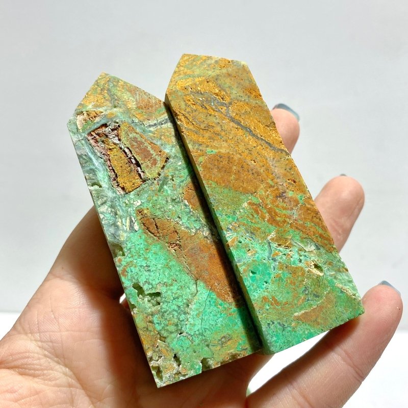 Indonesia Turquoise Four - sided Tower Point Wholesale - Wholesale Crystals